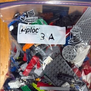 Approximately 6 lbs of miscellaneous Lego pieces total of 3 bags